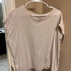 LOFT Light Beige Short Sleeve Top